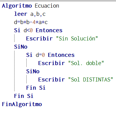 Pseudocódigo Pseudocódigo